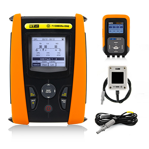 HT Instruments PV-CHECKs OnePlus | Photovoltaik-Installationstester gemäß VDE 0126-23