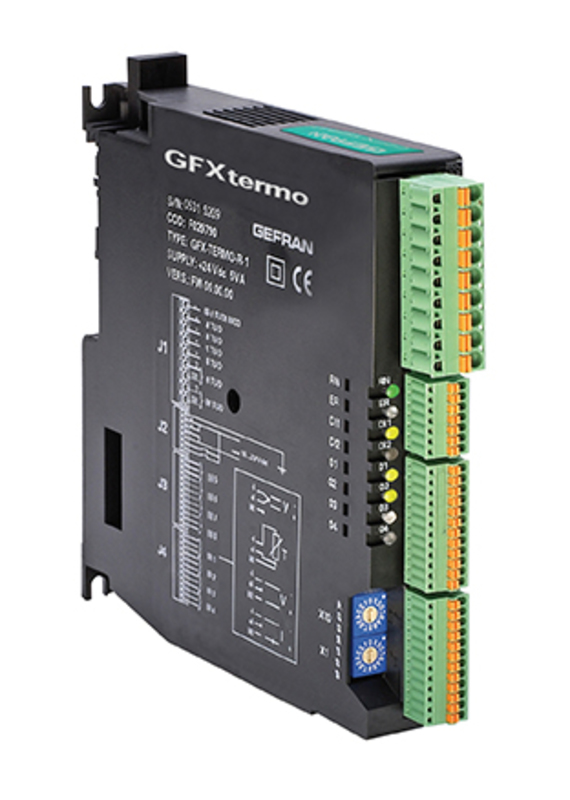 GEFRAN GFXTERMO4-0-0-0 | Hutschienen-4-Kanal-PID-Regler