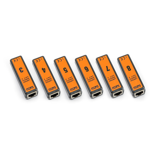 HT Instruments REM38 | Set aus 6 Kodiersteckern von #3 bis # 8 + 6 Patchkabeln