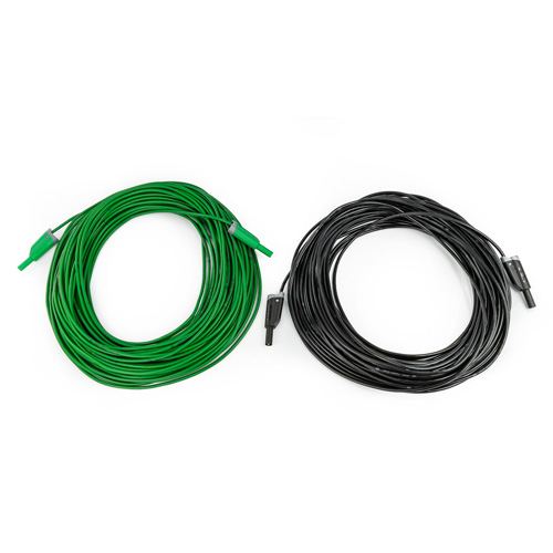 HT Instruments KIT-EXT25M | 2 Messleitungen grün, schwarz je 25m mit Sicherheitsstecker 4mm