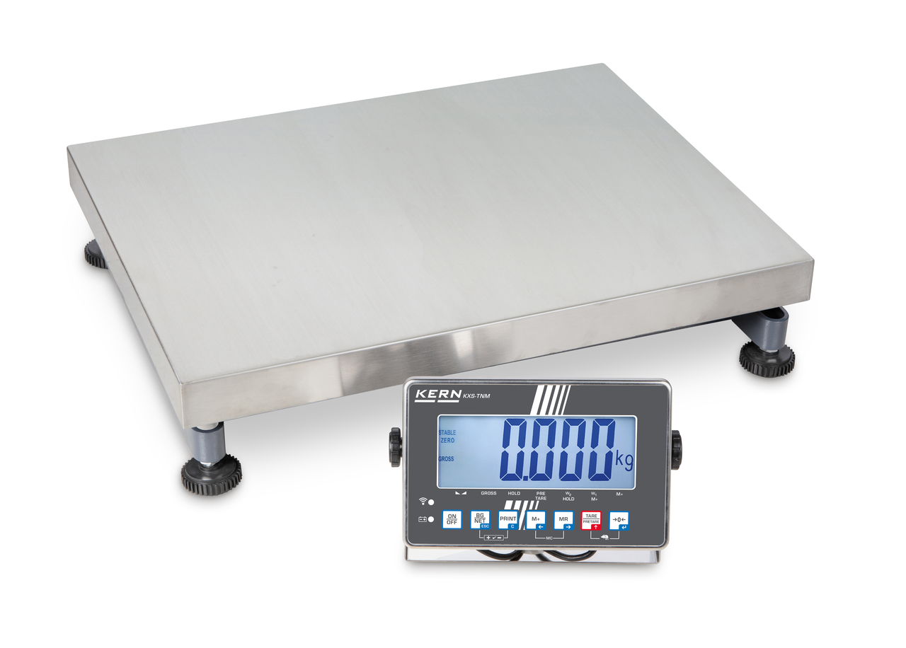 KERN IXS 100K-2LM | Plattformwaage mit Edelstahl-Auswertegerät